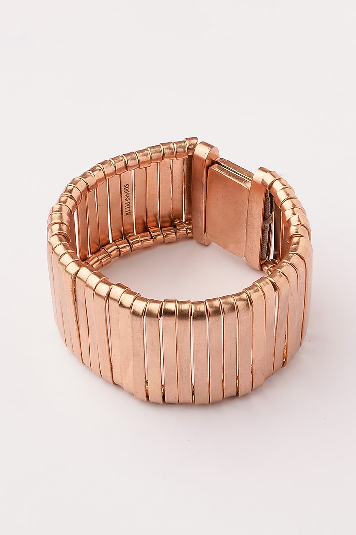 Gold Plated Flexible Cuff by Suhani Pittie at Pernia's Pop Up Shop