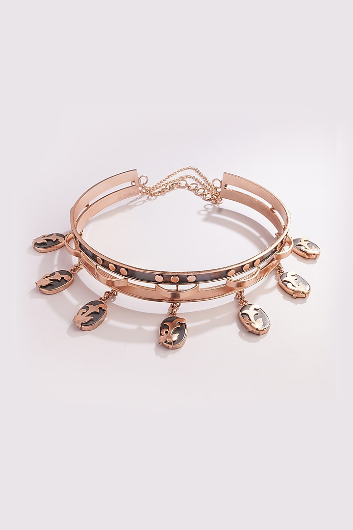 Gold Plated Copper Choker Necklace by Suhani Pittie at Pernia's Pop Up Shop