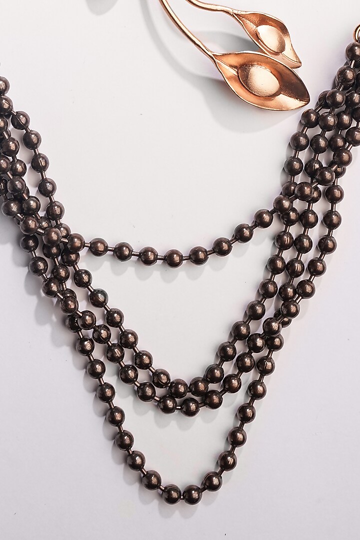 Gold Plated Green Crystal Necklace by Suhani Pittie at Pernia's Pop Up Shop
