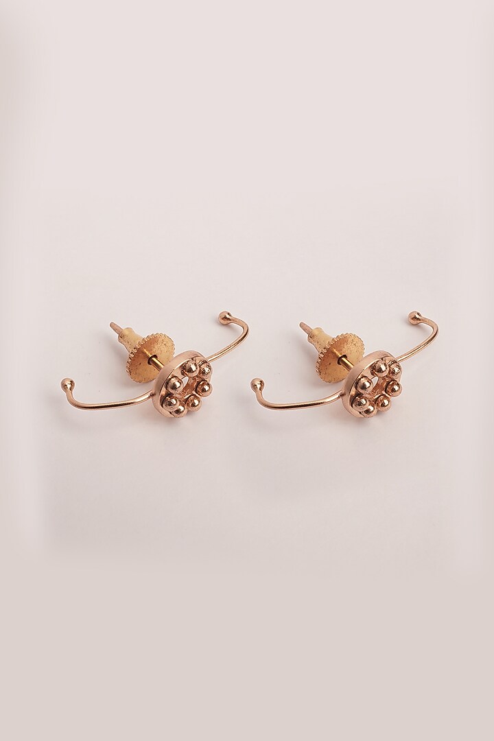 Gold Plated Copper Stud Earrings by Suhani Pittie at Pernia's Pop Up Shop