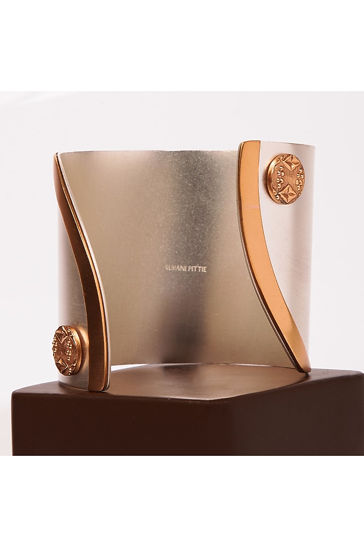 Two Tone Finish Openable Cuff In Copper by Suhani Pittie at Pernia's Pop Up Shop