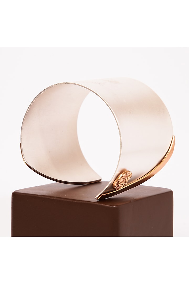 Two Tone Finish Openable Cuff In Copper by Suhani Pittie