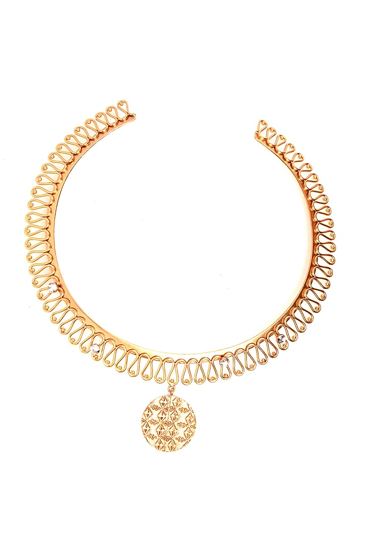 Gold Plated Handmade Necklace by Suhani Pittie at Pernia's Pop Up Shop