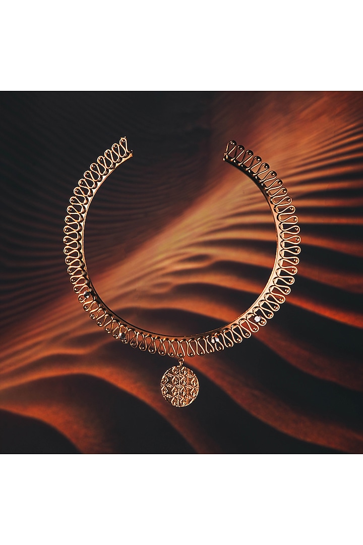 Gold Plated Handmade Necklace by Suhani Pittie at Pernia's Pop Up Shop