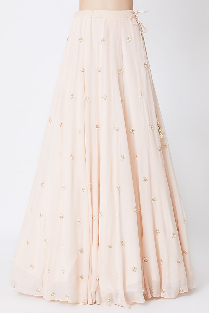 Blush Pink Embroidered Wedding Lehenga Set by Sumayah at Pernia's Pop Up Shop