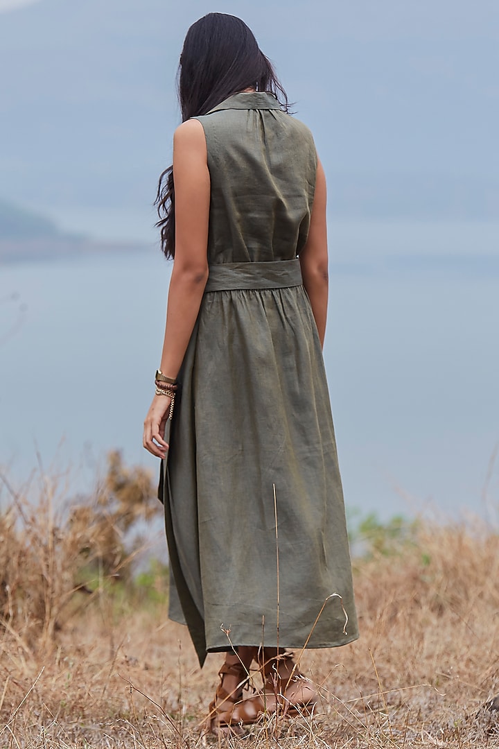 Linen House Dress Beaton Linen House Dress Brown