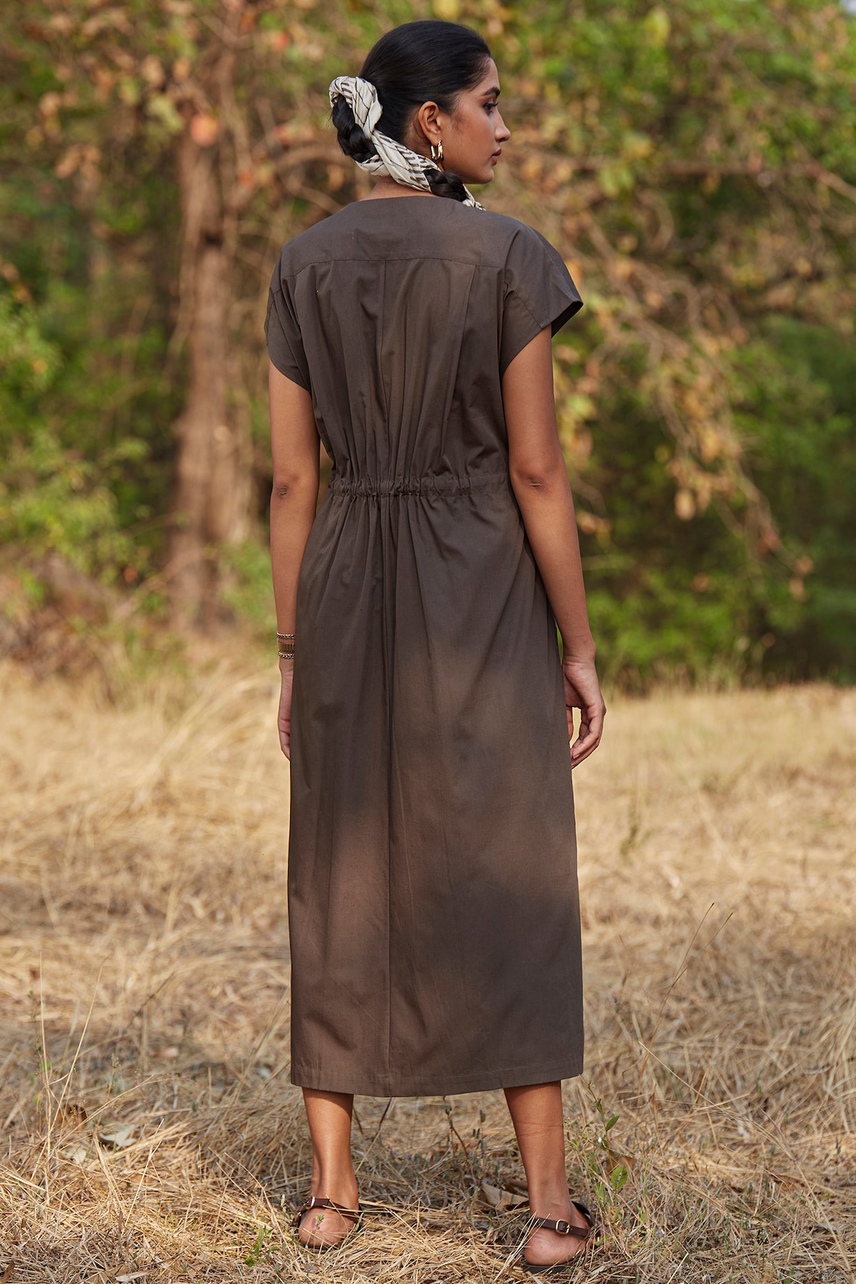 Olive Organic Cotton Poplin Button-Down Shift Dress by The Summer House at  Pernia's Pop Up Shop 2026
