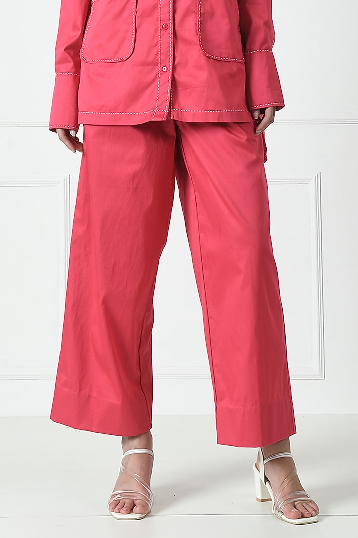 Pink Cotton Co-Ord Set by Sunanta Madaan at Pernia's Pop Up Shop