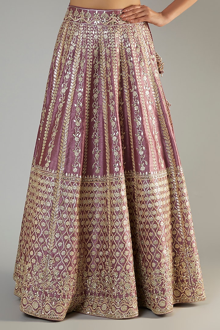Suhana Hand Embroidered Silk Lehenga With Jacket, Blouse