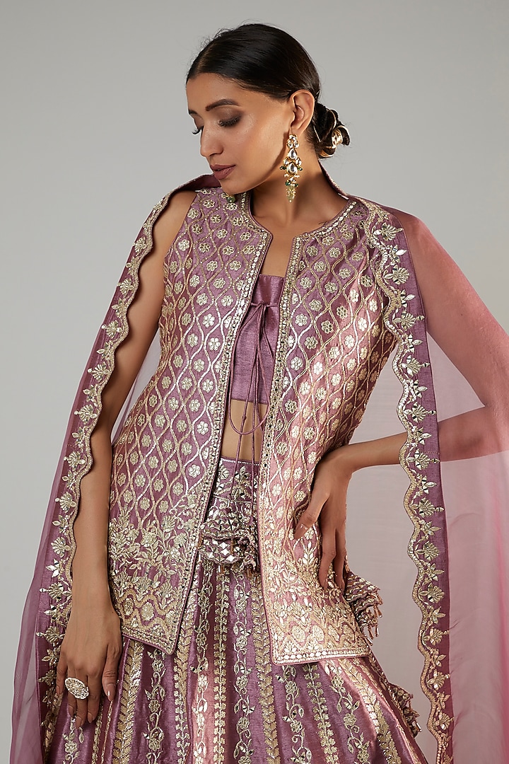 Premium Slub Silk Lehenga Set – Embroidery