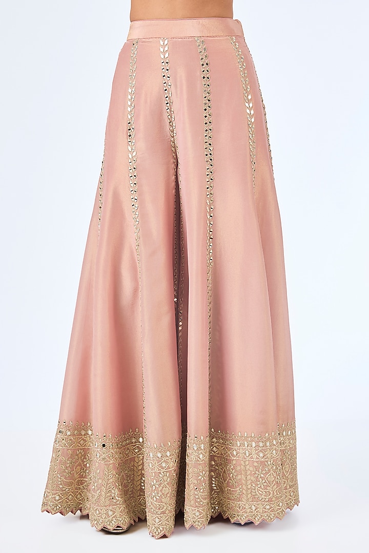 Pink Tissue Gota Embroidered Wedding Sharara Set by Suhino at Pernia's Pop Up Shop