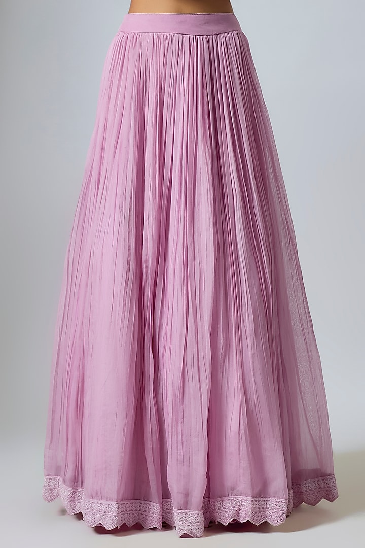 Lilac Organza Dori Work Wedding Anarkali Set by Suhino at Pernia's Pop Up Shop
