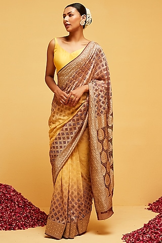 Shop Wine Handwoven Striped Saree for Women Online from India's