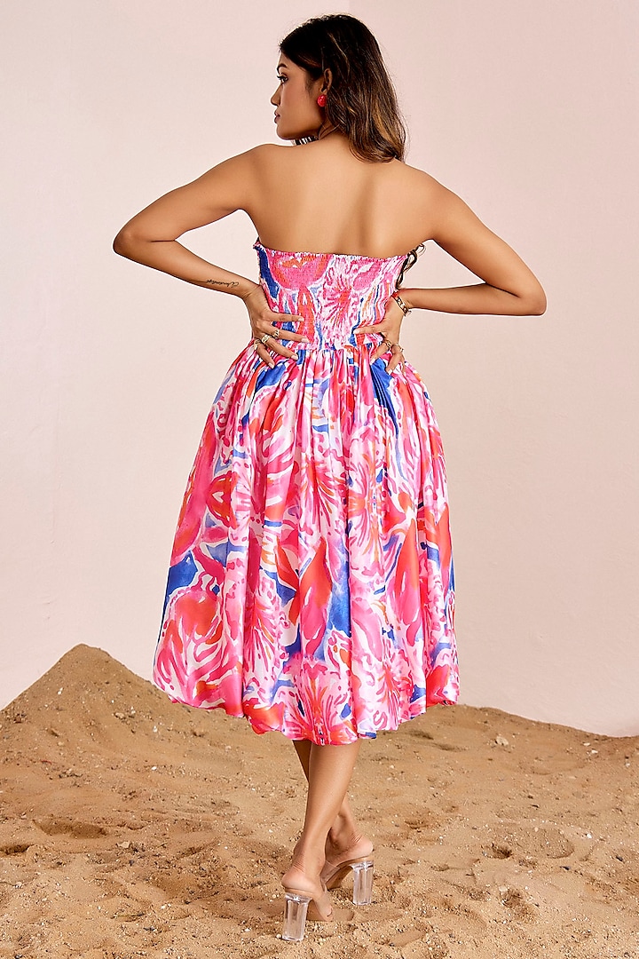 Multi-Colored Satin Silk Strapless Tube Cocktail Dress by Suruchi Parakh at  Pernia's Pop Up Shop 2026
