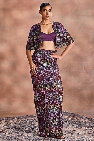 Buy Long Net Shrug Dress for Women Online from India's Luxury Designers 2026