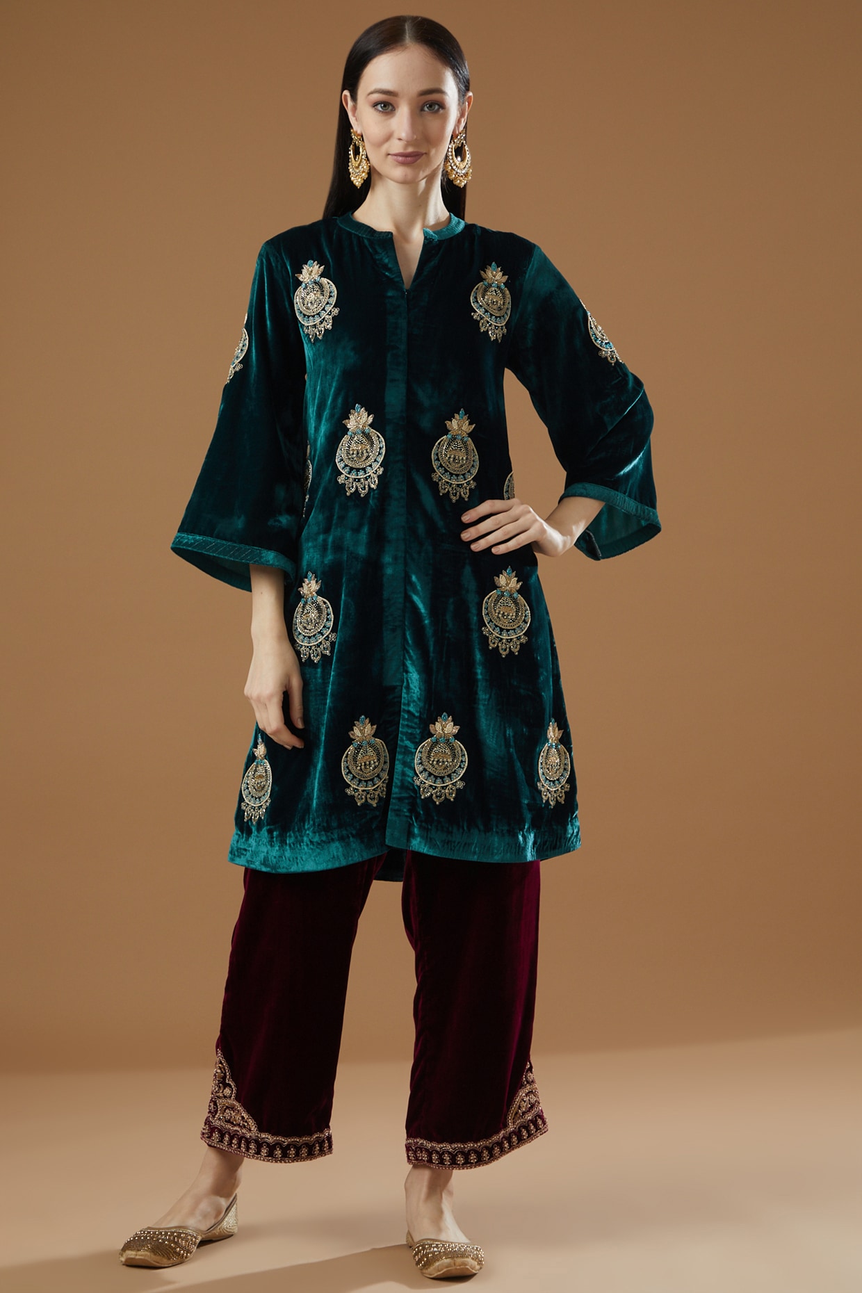 Khaadi velvet hot sale shirts