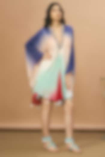 Multi-Colored Georgette Cocktail Dress by SurilyG at Pernia's Pop Up Shop