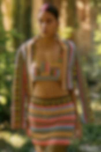 Multi-Colored Net Blazer by SurilyG at Pernia's Pop Up Shop