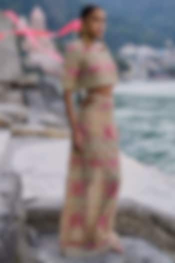 Multi-Colored Net Maxi Skirt by SurilyG at Pernia's Pop Up Shop