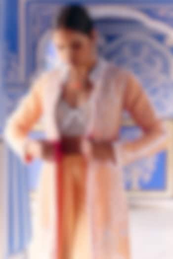 Peach Lycra Blouse by SurilyG at Pernia's Pop Up Shop