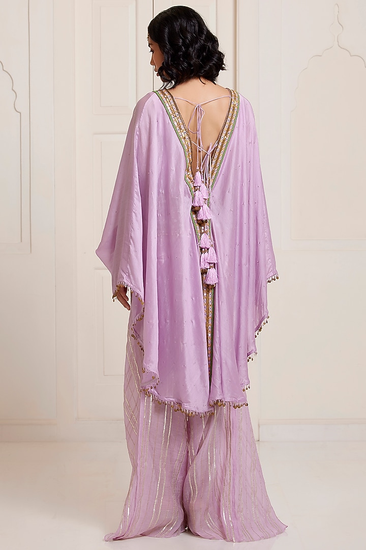Lilac Chanderi Co-Ord Set by SurilyG at Pernia's Pop Up Shop