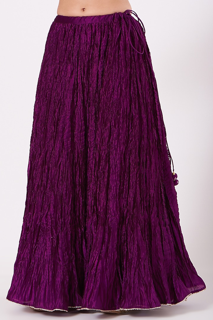Purple Embroidered Kurta Set by SURBHI SHAH at Pernia's Pop Up Shop