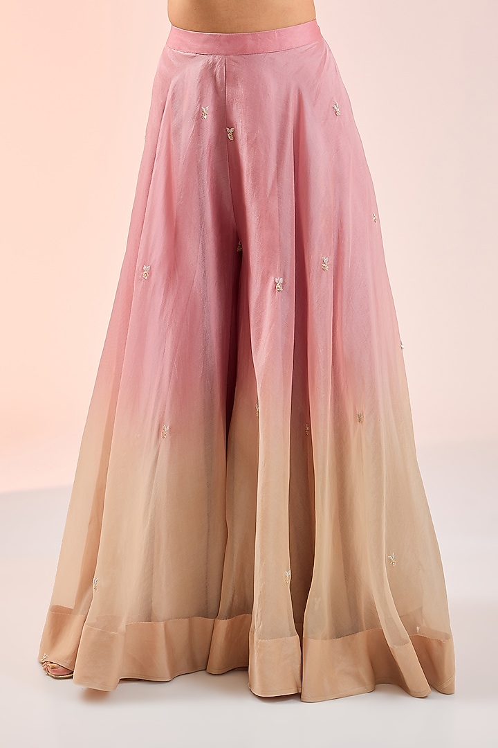 Pink Organza Skirt Set by SURBHI SHAH at Pernia's Pop Up Shop