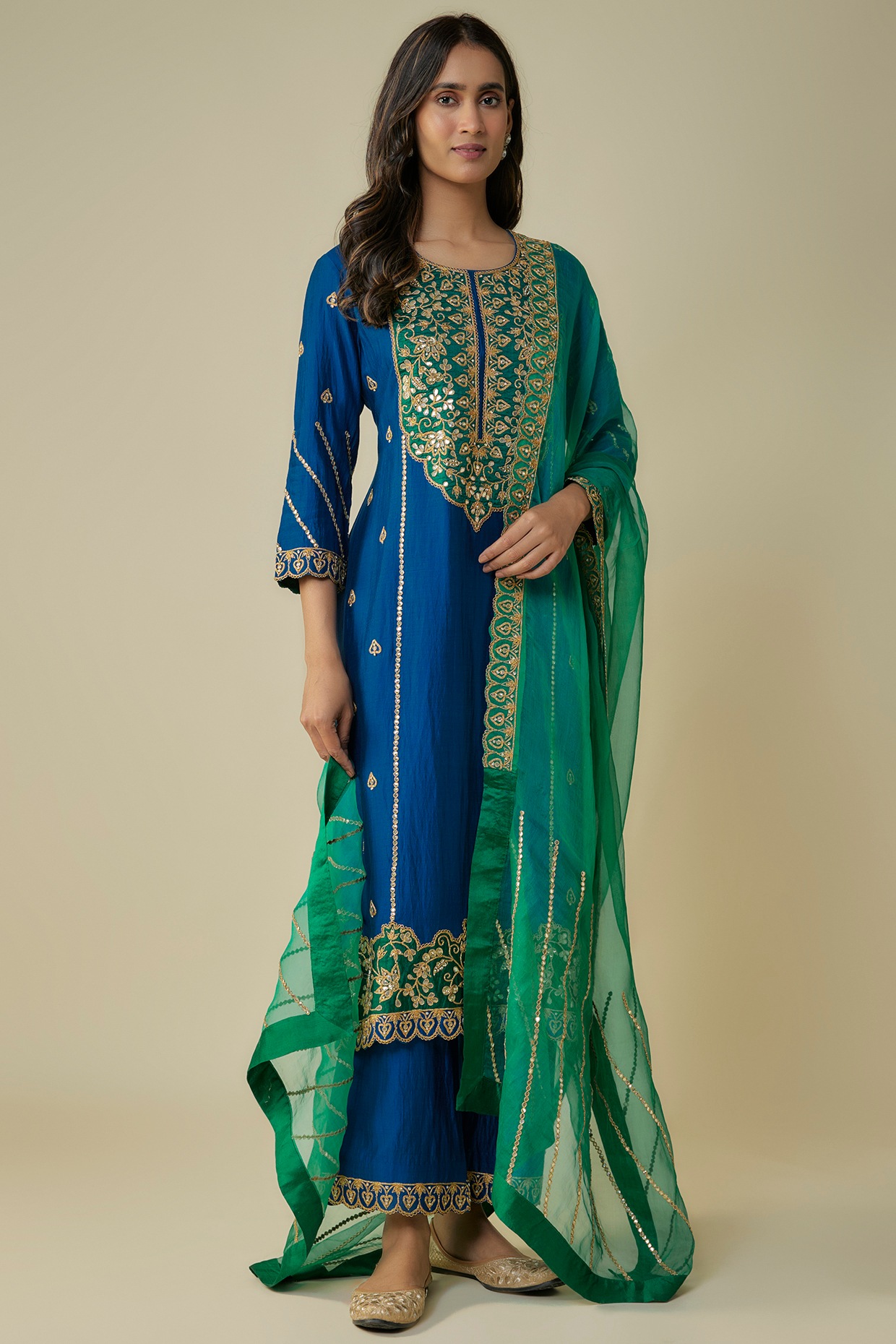Akshita patch work kurta (Bottom) main image 1