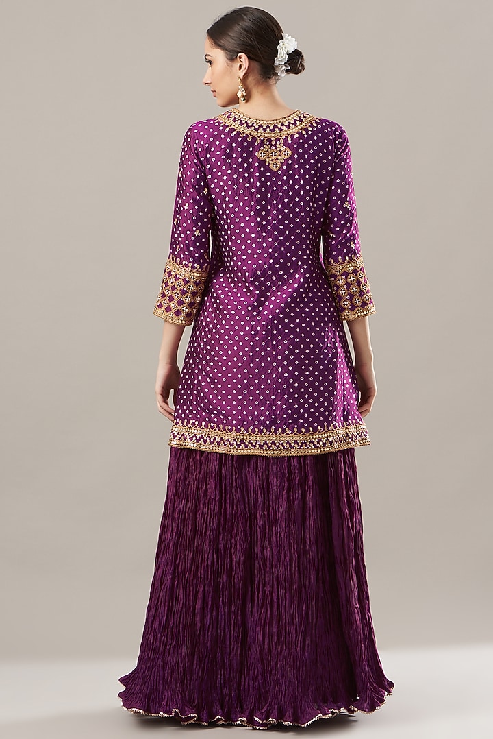 Magenta Crush Skirt Set by SURBHI SHAH at Pernia's Pop Up Shop