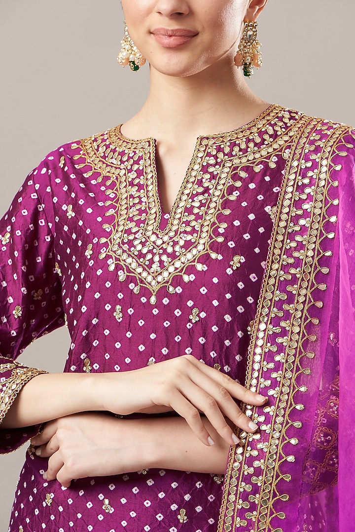 Magenta Crush Skirt Set by SURBHI SHAH at Pernia's Pop Up Shop