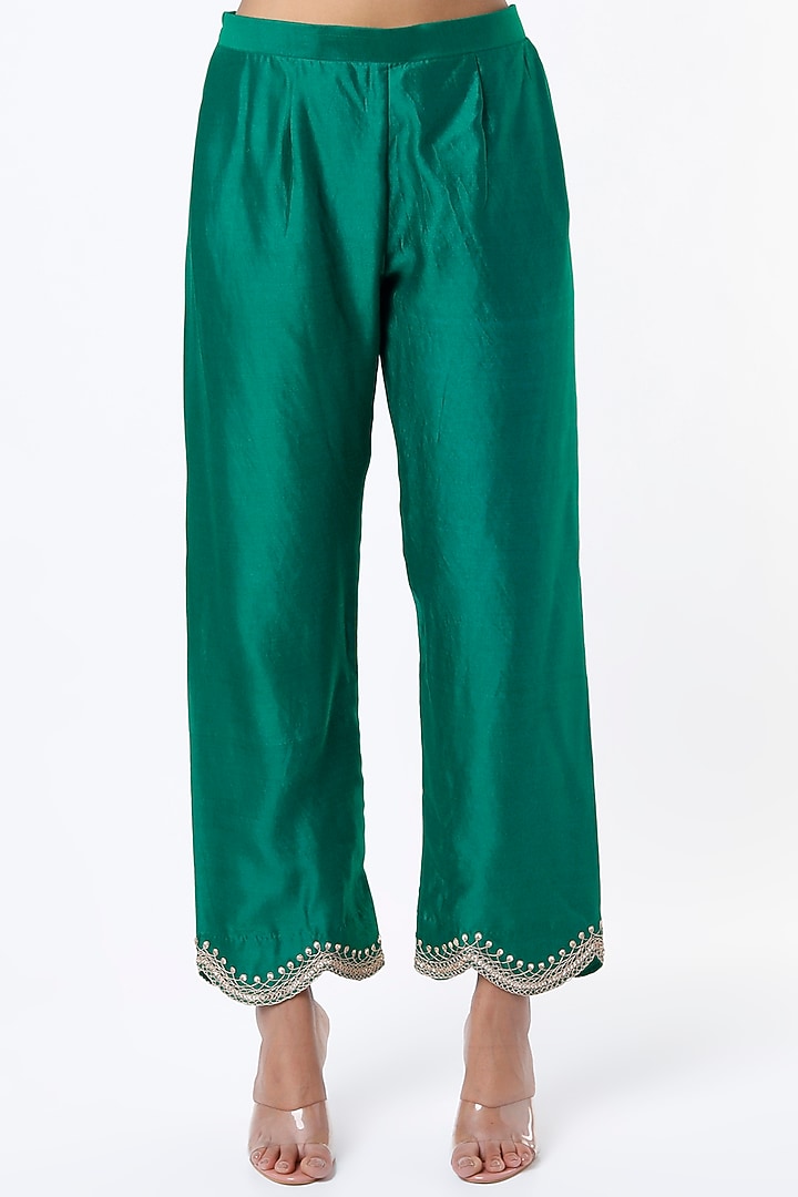 Teal Bandhani Kurta Set by SURBHI SHAH at Pernia's Pop Up Shop