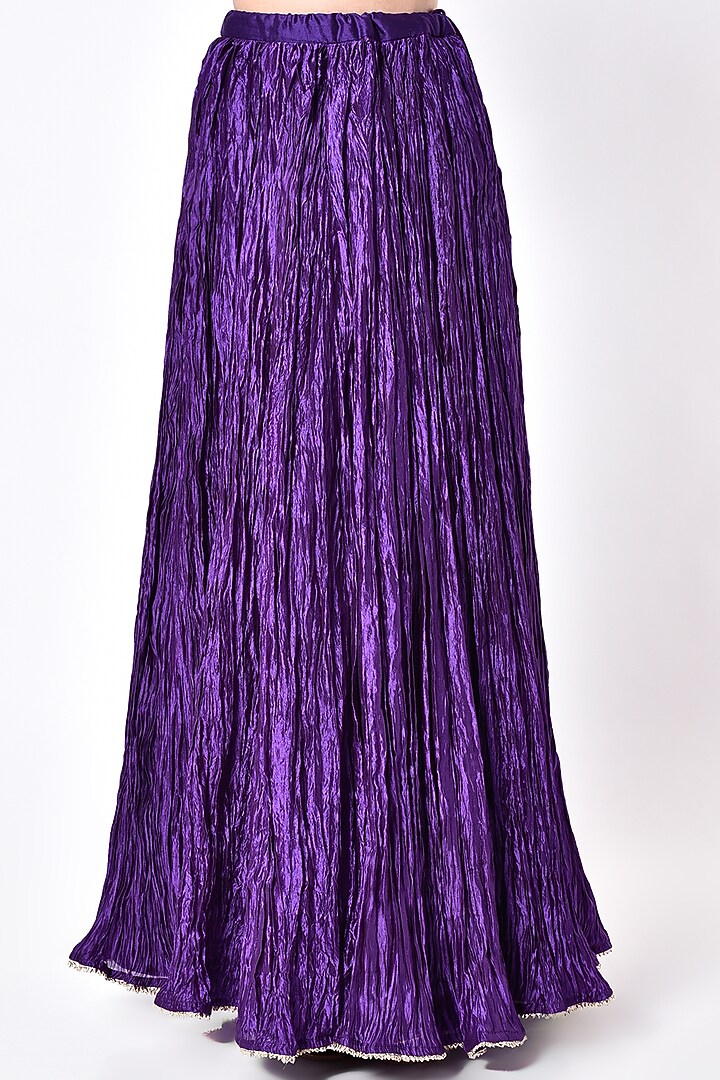 Purple Hand Embroidered Kurta Set by SURBHI SHAH at Pernia's Pop Up Shop