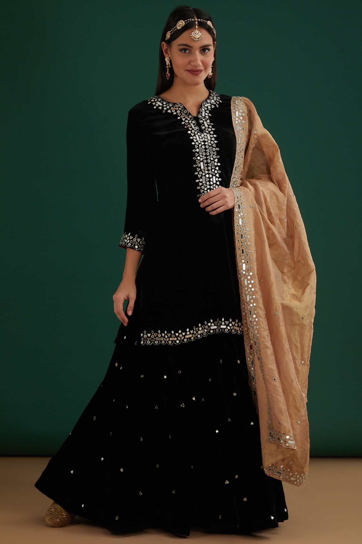 black velvet sharara