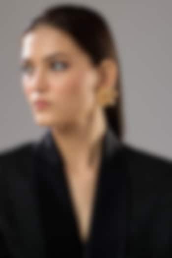 Gold Plated Floral Stud Earrings by SUCRA at Pernia's Pop Up Shop