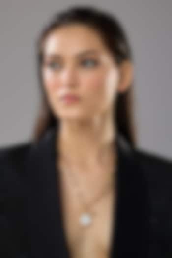 Gold Plated Mother Of Pearl Halo Link Necklace by SUCRA at Pernia's Pop Up Shop