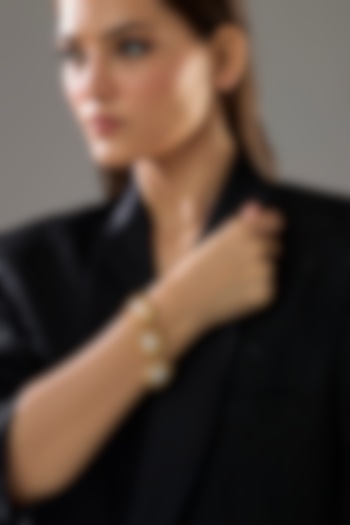 Gold Plated Pearl Bracelet by SUCRA at Pernia's Pop Up Shop