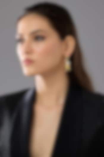 Gold Finish Pebble Hoop Earrings by SUCRA at Pernia's Pop Up Shop