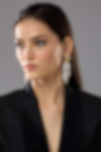 Gold Plated Freshwater Pearl Handcrafted Dangler Earrings by SUCRA at Pernia's Pop Up Shop