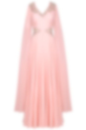 Baby Pink Embroidered Gown by Surabhi Arya