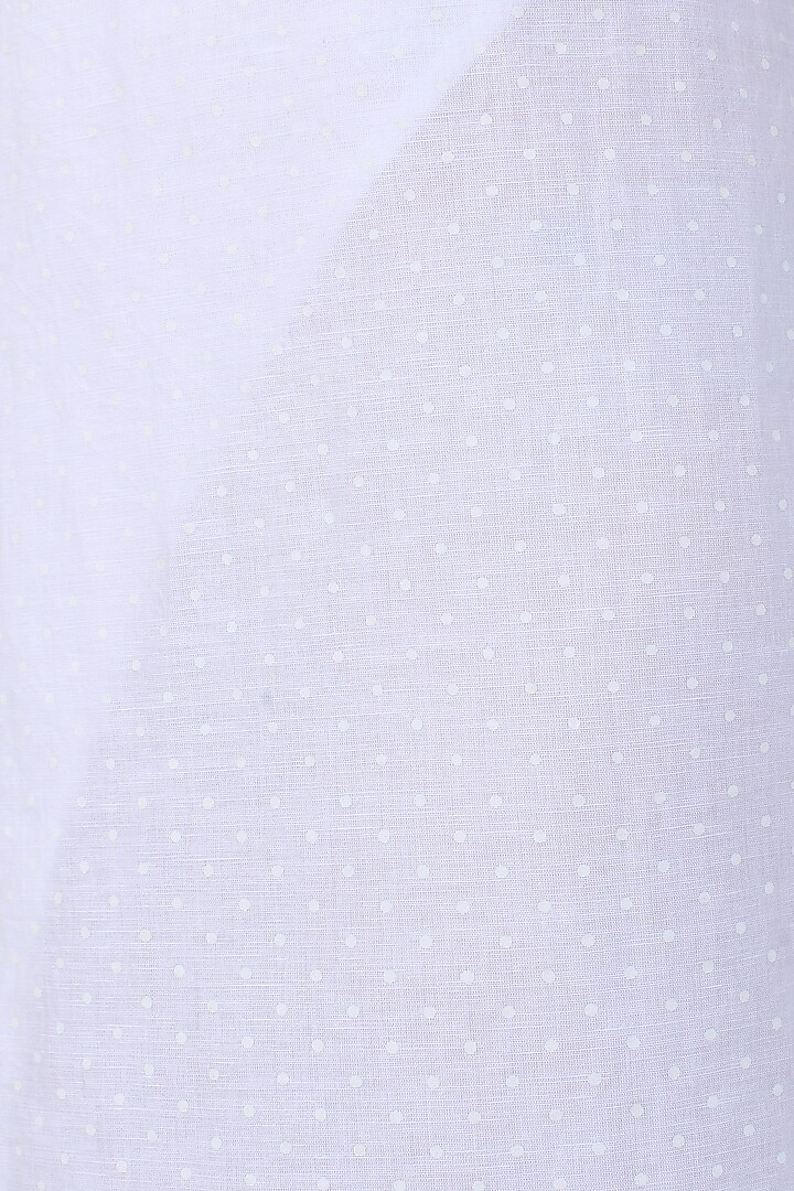 White dot printed high slit dress available only at Pernia's Pop Up Shop.