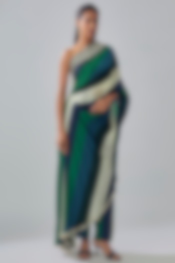 Multi-Colored Crepe Striped Printed Co-Ord Set by Sva By Sonam & Paras Modi at Pernia's Pop Up Shop