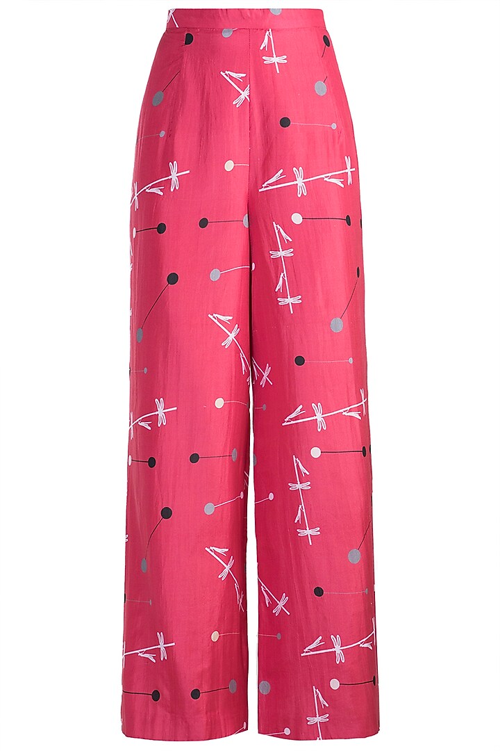 Pink Printed Tunic With Pants by Arya by SVA at Pernia's Pop Up Shop