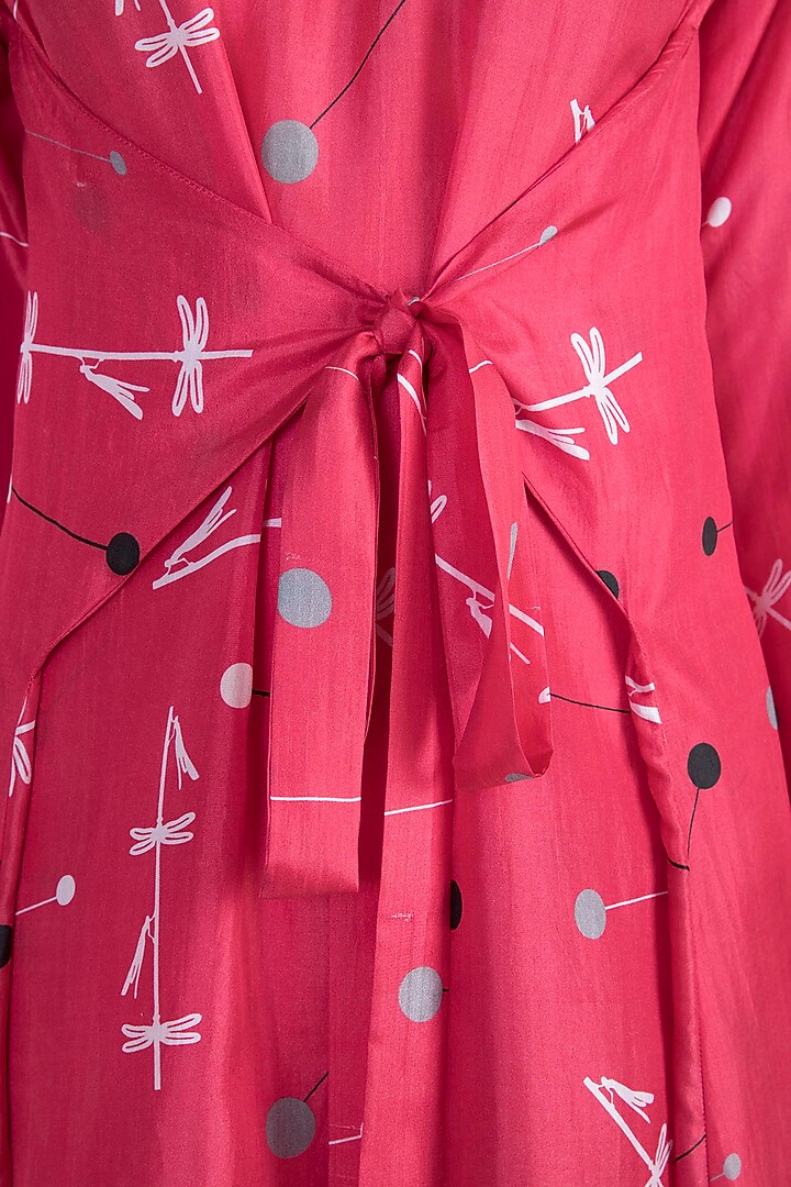 Pink Printed Tunic With Pants by Arya by SVA at Pernia's Pop Up Shop