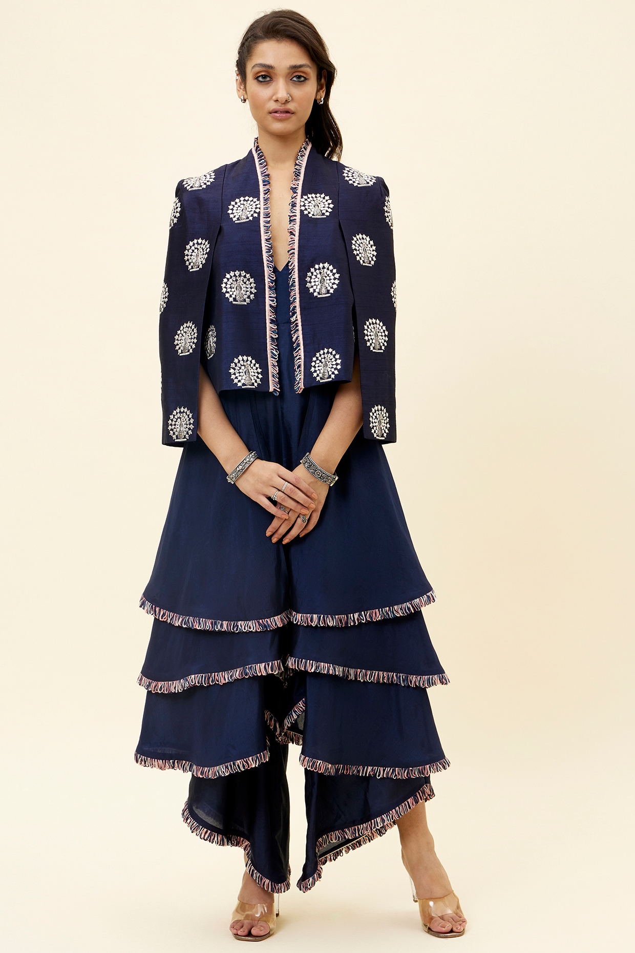 Love the jacket and jumpsuit combo | Pakistani fashion, Fashion, Kameez  designs