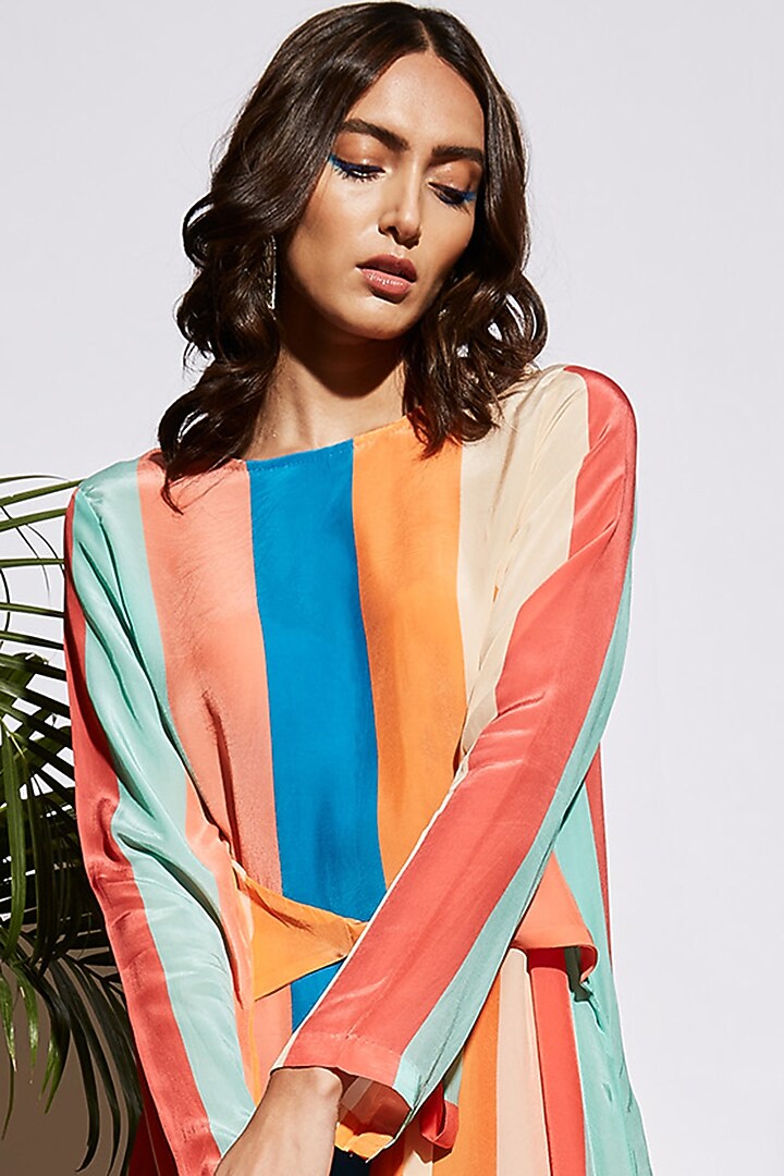 Multi-Coloured Printed Tunic Set by SVA BY SONAM & PARAS MODI at Pernia's Pop Up Shop