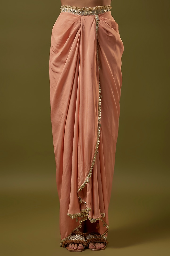 Pink Organza Cape Set by SVA BY SONAM & PARAS MODI at Pernia's Pop Up Shop