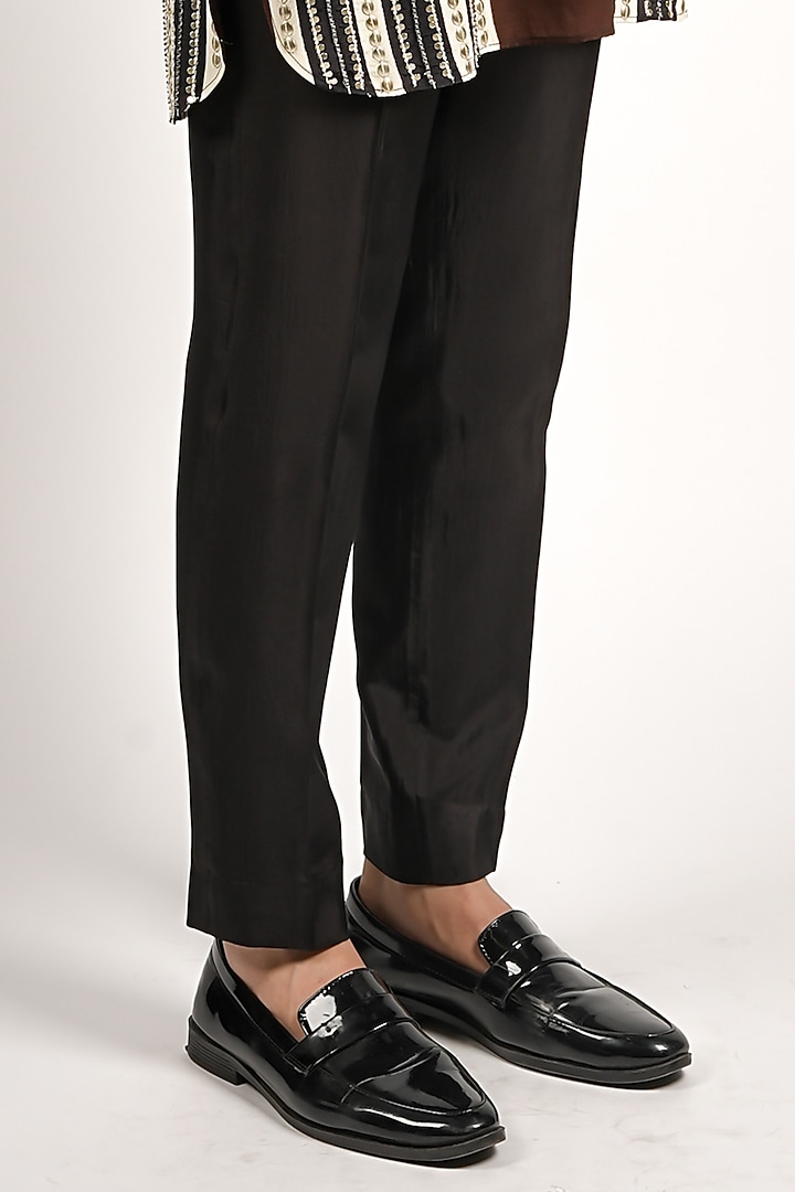 Multi-Colored Crepe Striped Kurta Set by Sva By Sonam & Paras Modi Men at Pernia's Pop Up Shop