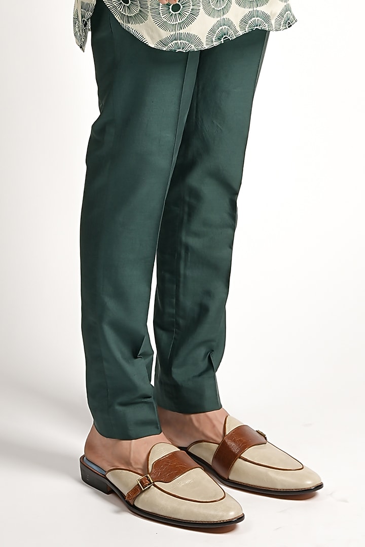 Emerald Silk & Volvo Fabric Printed Bundi Jacket Set by Sva By Sonam & Paras Modi Men at Pernia's Pop Up Shop
