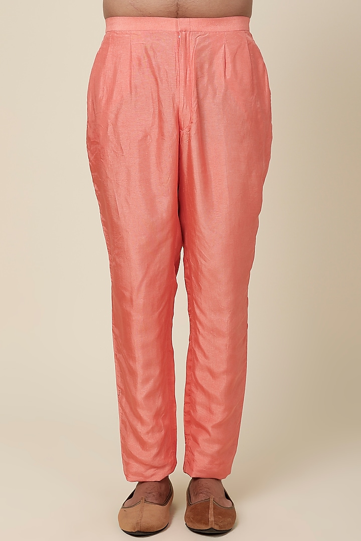 Coral Embroidered kurta Set by Sva By Sonam & Paras Modi Men at Pernia's Pop Up Shop