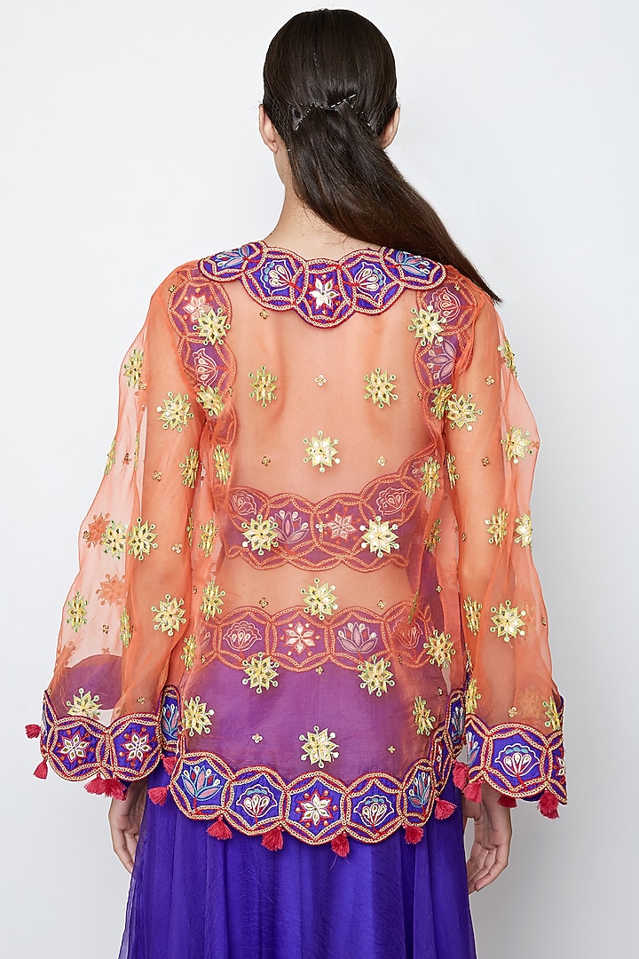 Purple Embroidered Wedding Lehenga Set by Swati Vijaivargie at Pernia's Pop Up Shop